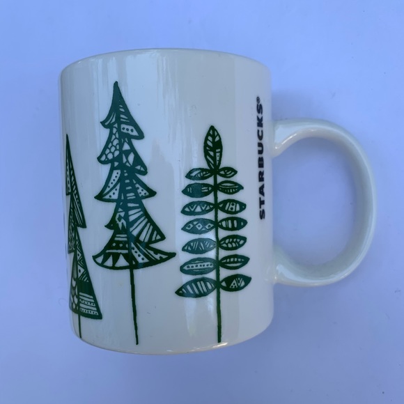 Starbucks Other - Starbucks Christmas Tree Mug White/Green 12 oz